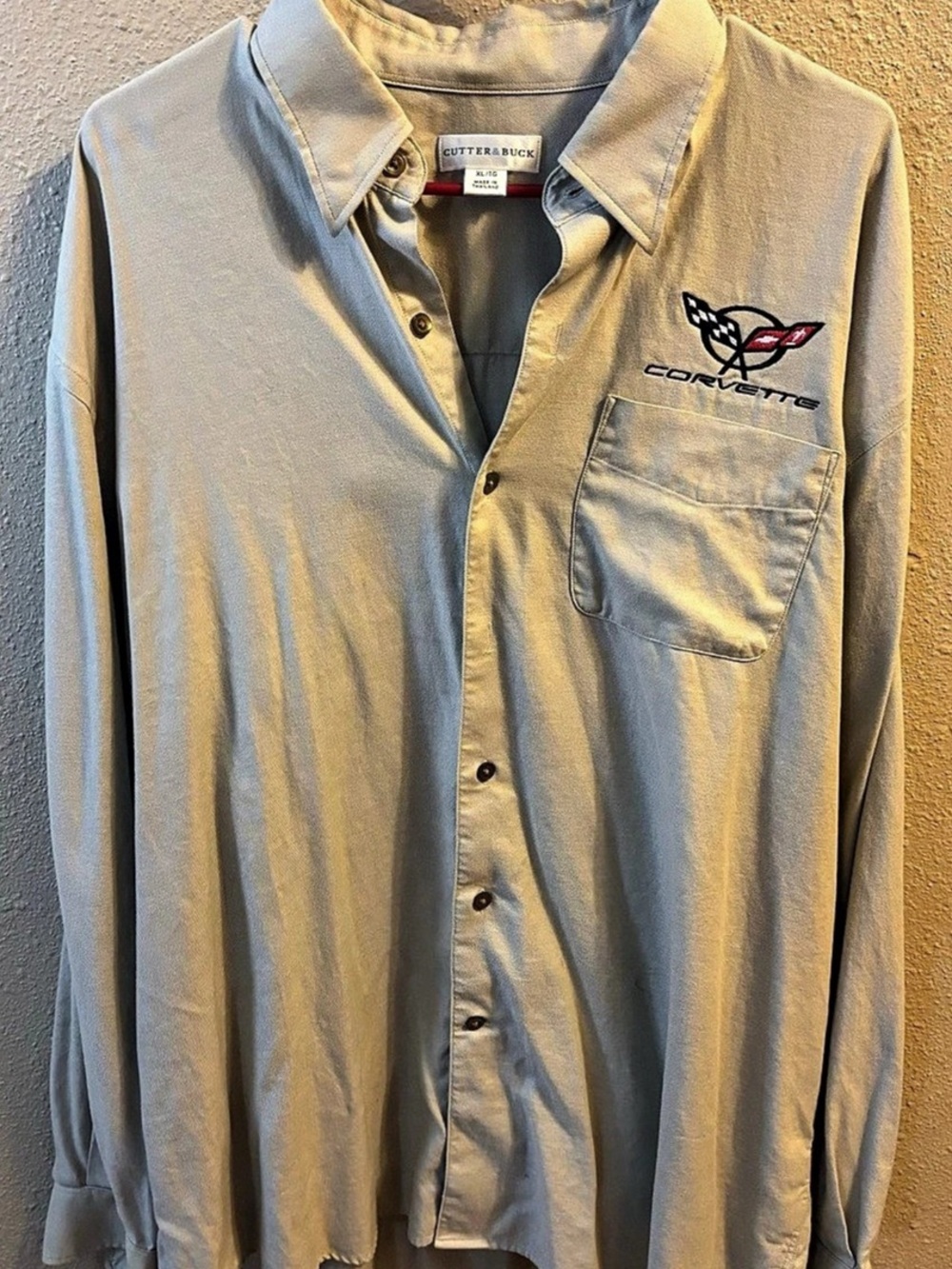 Cutter & Buck Corvette Embroidered Long Sleeve Button-Down Shirt Button-Down
